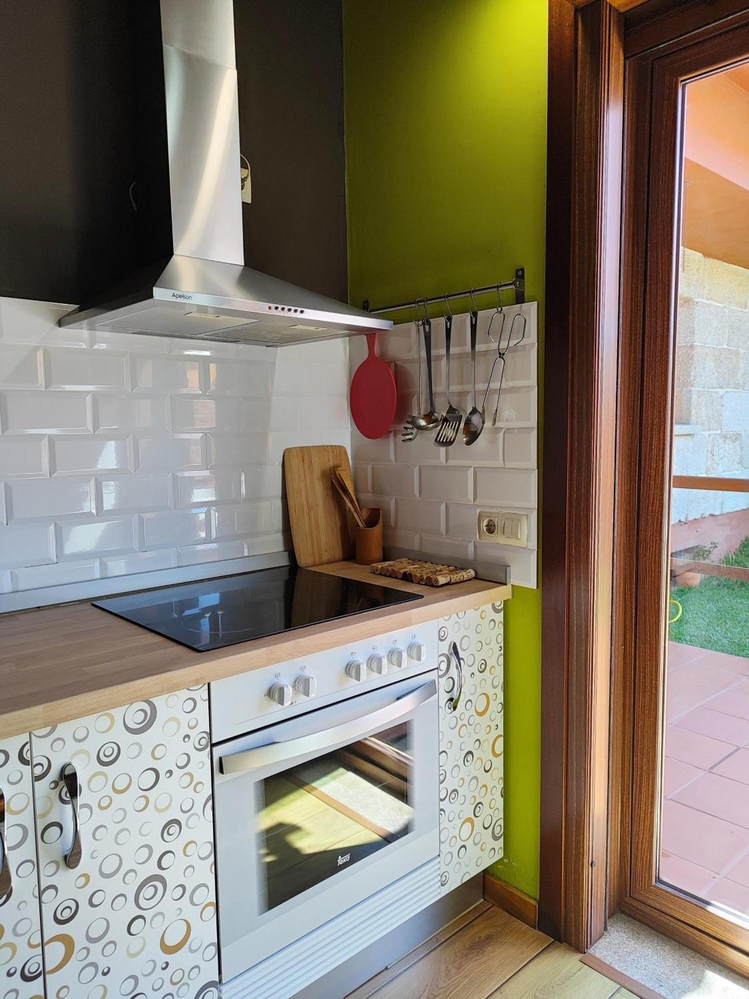 Tranquila Casita De Invitados En Vigo Con Chimenea Exterior photo