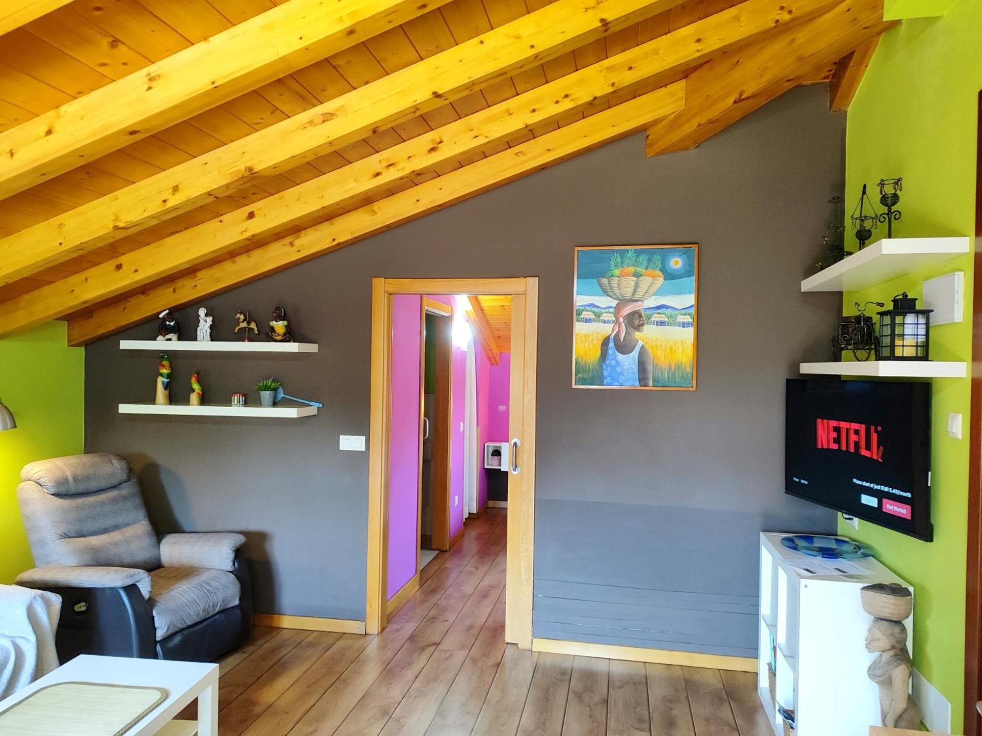 Tranquila Casita De Invitados En Vigo Con Chimenea Exterior photo